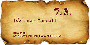 Türmer Marcell névjegykártya